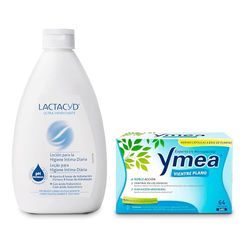 Ymea Menopausia Vientre Plano, 1 mes - 64 cápsulas + Lactacyd Pharma Higiene Íntima Hidratante 250ml