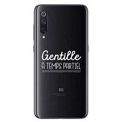 Zokko Beschermhoes voor Xiaomi Mi 9, gentille bij deeltijden, zacht, transparant, witte inkt.