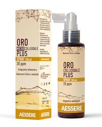 Aessere Gold Colloidal Plus Spray, 20 Ppm, 100 ml
