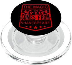 La vida mágica angustiada viene del lema humorístico de Shakespeare PopSockets PopGrip para MagSafe