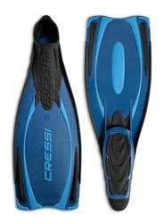 Cressi Reation Ultra Visible Reaction Pro Palme chaussante Mixte, Bleu/Clair Bleu, 36/37