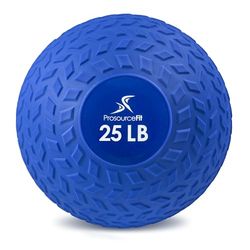 ProsourceFit Slam Medicine Balls 5, 10, 15, 20, 25, 30, 50 lbs gladde en loopvlak, getextureerde grip dode gewichtsballen voor kracht- en conditioneringsoefeningen, cardio- en kerntrainingen