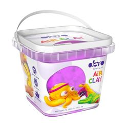 Okto - 900 ml di argilla viola secca all'aria per scolpire - Kit di argilla da modellare colorata - Argilla da modellare ideale per bambini - Argilla magica per progetti creativi e sculture