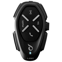 Interphone INTERPHOLINK - Bluetooth auriculares mãos livres para capacete moto, para 2 motoristas, até 12 horas, rádio FM, MP3, GPS, IP67, universal - [1 peça].