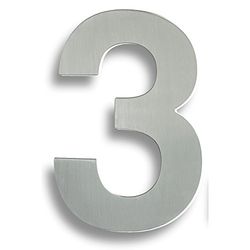 Carlisle Brass NUM10173BSS Numerals & Letters, Bright Stainless Steel