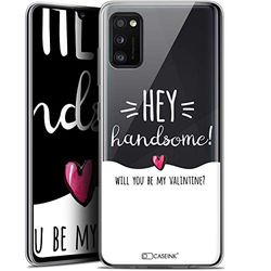 Caseink fodral för Samsung Galaxy A41 (6.1) [Gel HD-mönster tryckt i Frankrike kärlek Saint Valentine kollektion design Hey Handsomee! - mjuk - ultratunn]