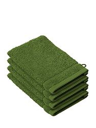 De Witte Lietaer Lot de 4 Gants de Toilette Stephanie, Vert Cactus, 15x21 cm