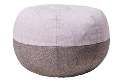 OBERON - GREY DOUBLE COLOUR POUF