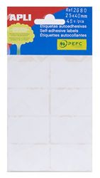 Apli - 2680, Etichette bianche adesive forti (25 x 40 cm), 6 fogli