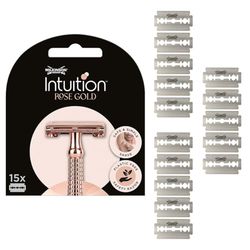 Wilkinson Sword - Lame di Ricarica Rasoio Intuition Rose Gold - Depilazione femminile - Confezione con 15 lame di ricarica