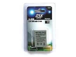 Silverht 40531 – Batteria per fotocamere portafoto per LI80B Olympus da 800 mAh, colore: bianco