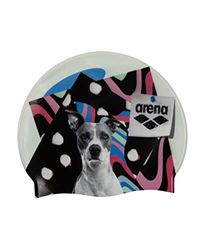 Arena HD Bonnet de Bain Unisexe en Silicone pour Adultes, entraînement et Course, 100% Silicone, Infroissable, Pitt
