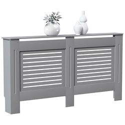 Vida Designs radiatorombouw Milton grijs traditioneel gelakt MDF-kast groot, large