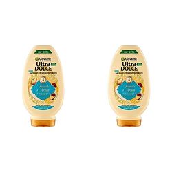 Garnier Balsamo Ultra Dolce Rituale d'Argan, Balsamo per Capelli Secchi e Indisciplinati, 250 ml (Confezione da 2)