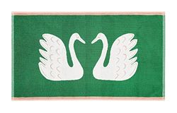 SWIM SWAM SWAN TOWELS BATH MAT MINT LEAF