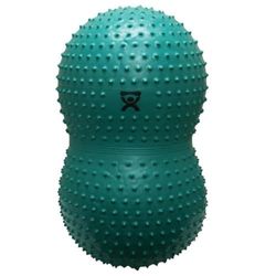 cando 30-1737 Exercise roll with NUBS / motoric ball / peanut-shaped fitness ball - CanDo Peanut Ball SENSI - green, 60 cm x 110 cm