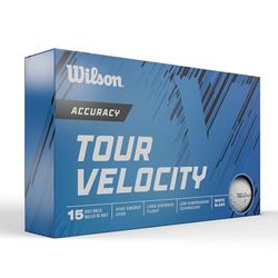 Wilson Tour Velocity, Balle de Golf Unisex-Adult, Bianco/Blu, No Size