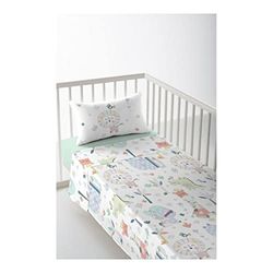 COOL KIDS Lenzuolo sopra per lettino Jungle 120 x 180 cm (lettino da 80)