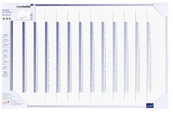 Legamaster 7-489000-1 Accents whiteboard, tryckt med årsplan, lackerad stålyta, synförpackning, 90 x 60 cm