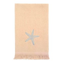 Avanti Linens - Fingertip Towel, Soft & Absorbent Cotton Towel (By The Sea Collection, Rattan)