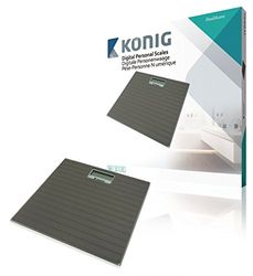 König hc-ps12 crèmewit digitale personenweegschaal antislip