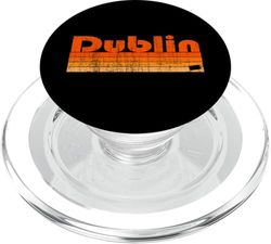 Estilo retro de los años 80 de Dublín, Pensilvania PopSockets PopGrip para MagSafe