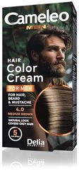 Cameleo Men – Teinture permanente pour cheveux | Couleur brun moyen pour cheveux barbe et moustache | Effet couleur naturel en 5 minutes | Couvre les cheveux gris | Sans ammoniaque, PPD, sans paraben | 30 ml