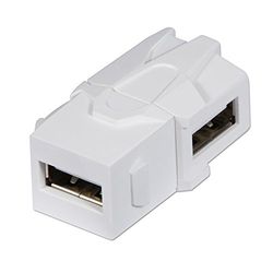 LINDY USB A to A 90 Degree Keystone