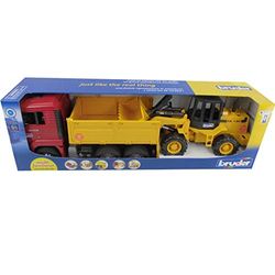 BRUDER - Camião Man TGA com escavadora FR 130 - escala 1:16 - 02752