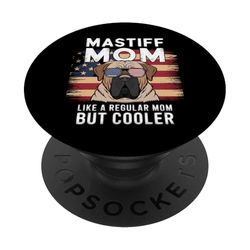 Mastiff Mom - Divertido diseño de perro para el día de la madre PopSockets PopGrip Adhesivo