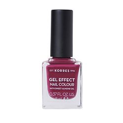 KORRES Natural Gel Effect Nail Colour, Berry Addict 11 ml, Vegan