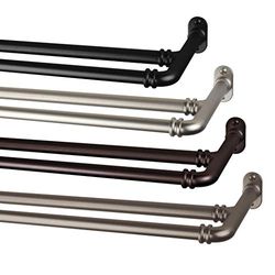Rod Desyne 1-Piece Blackout Curtain Pole, Satin Nickel