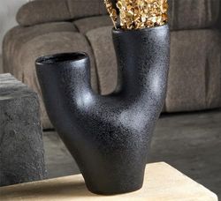 JARRON ABSTRACT. 2 BRAZOS SIMIL PIEDRA NEGRO 38 CMS. 33x15x38 cms