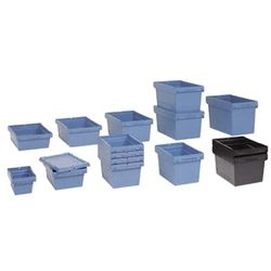 Action Handling MB43321.ECO Standard MB Plastic Container, 400 mm L x 300 mm W x 323 mm H, 22 kg Load Capacity (Pack of 4)