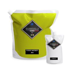 BARBOUILLE - Bar-Résine Toxic Mickey - Résine Epoxy Bi-Composants - Effet Brillant - Peinture Mur, Plafond, Boiserie, Carrelage & Métal - Lessivable - COV A+ - Fabriquée En France - 2,5 L