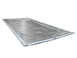 Robelle 551224R-ROB - Copertura invernale per piscina, 3,7 x 7,3 m, 03, colore: Argento