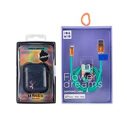 Pack Airpods Stjärnor + kabel USB-Lightning Flower Dreams