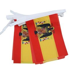 AZ FLAG - Guirlande Drapeau Espagne franquiste 1945-1977 - 6 Mètres Avec 20 Fanions Espagnol De Franco De 21x14 cm - Petits Drapeaux 100% Polyester - 60g