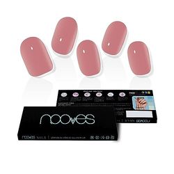 NOOVES NAILS Láminas de Uñas de Gel Precurado Premium - Dusty Rose - Rosa | Tiras De Uñas De Gel Semicurado| Pegatinas Uñas Semipermanente en Gel| Gel Nail stickers| Uñas de gel Pegatinas