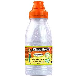 CLEOPATRE - Gel de purpurina para nieve en formato de 250 ml, azul con efectos holográficos