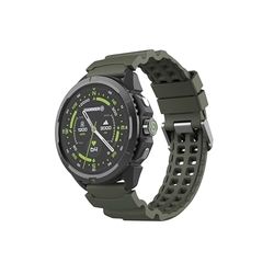 Hammer Watch 2 Military Edition, GPS, 1,5-tums AMOLED Gorilla Glass-skärm, stort 530 mAh batteri ger upp till 15 dagars batteritid med en enda laddning, 5 ATM-motstånd, SOS-knapp, LED, Grün, 1,5