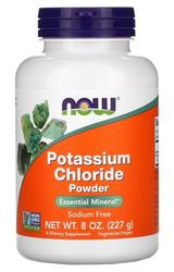 Now Foods - Chlorure de potassium en poudre, 8oz (227g) | Poudre de Chlorure de Potassium | Soutien de l'équilibre électrolytique et santé musculaire - 227g