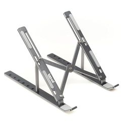 VoltShine Support élévateur – Support Portable Pliable pour Ordinateurs Portables jusqu'à 17", Gris, réglable, léger et résistant