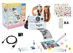 Lexibook, StarCAM Print HD, Cámara con Impresora instantánea, Funciones de Foto, Video, Selfie, música y Juegos, Kit de personalización y Tarjeta SD de 32GB incluida, Blanco, DJ160