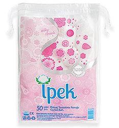 Ipek Set 40 Cotone Batuffoli Bianchi X 50 Nuvolette Cura E Pulizia del Viso, Multicolore, Unica