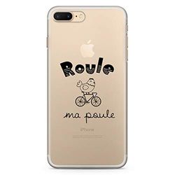 Zokko iPhone 8 Plus Plus fodral "Rulle My Houle - iPhone 8 Plus Plus storlek - mjukt genomskinligt bläck svart