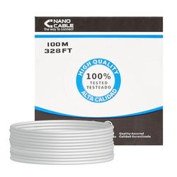 VoltShine Câble réseau Cat.6 FTP rigide AWG24, 100 m, idéal pour les réseaux haute vitesse et la connexion d'appareils dans les environnements domestiques et professionnels.
