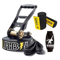Gibbon Slacklines Jibline com Treewear Slackline-Set, sem género, preto, L