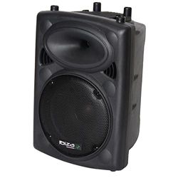 Ibiza - SLK10A-BT - PLUG & PLAY 10"/25cm, 400W active loudspeaker with integrated amplifier - Bluetooth, USB, SD and AUX - Black