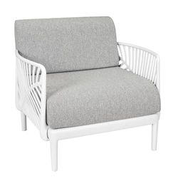 HOME DECO FACTORY - HD7240 - Modulär utomhusstol grå utomhus sittplats avslappning